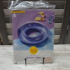 Sun Squad Inflatable Swim Tube – 31" Diameter – Pool & Beach Float | Blue
